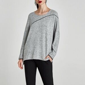 Zara Grey Oversized Sweater